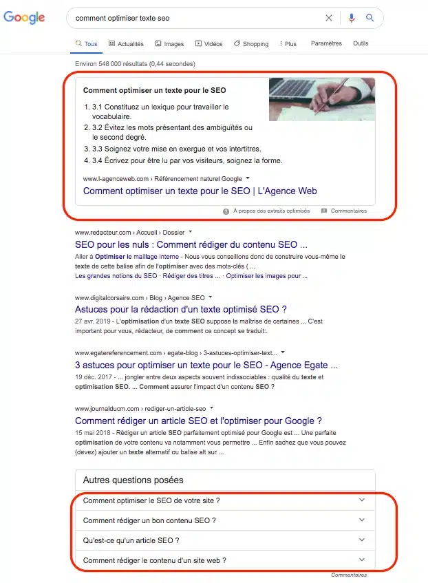 Optimiser un texte SEO