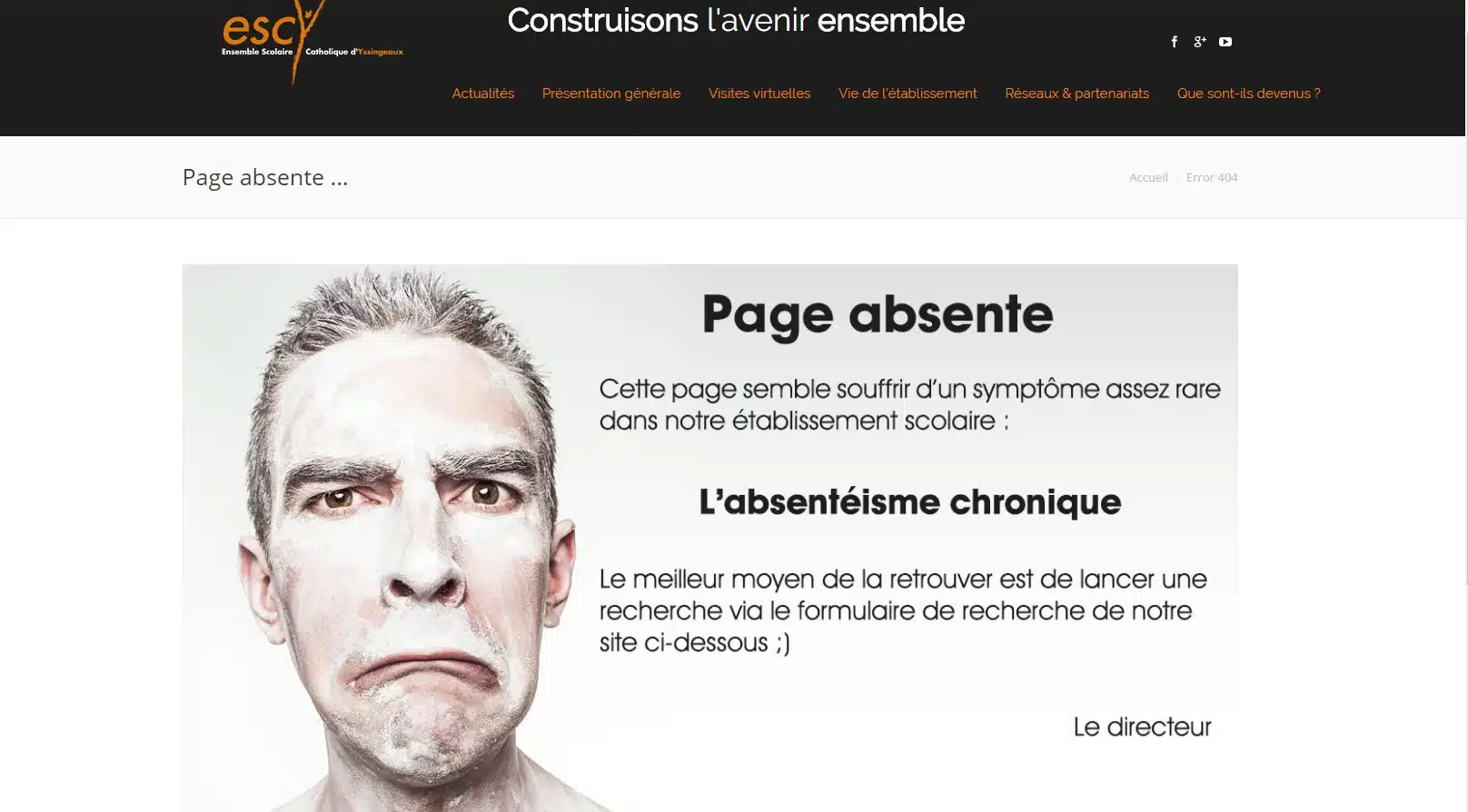 Erreur 404 sympa