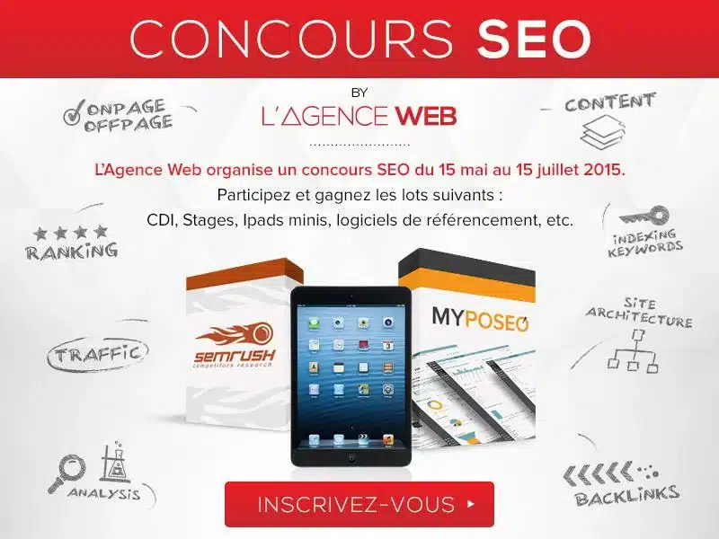 Inscription au concours SEO agence web