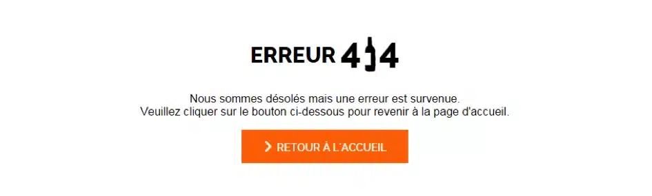 erreur 404 redirection migration