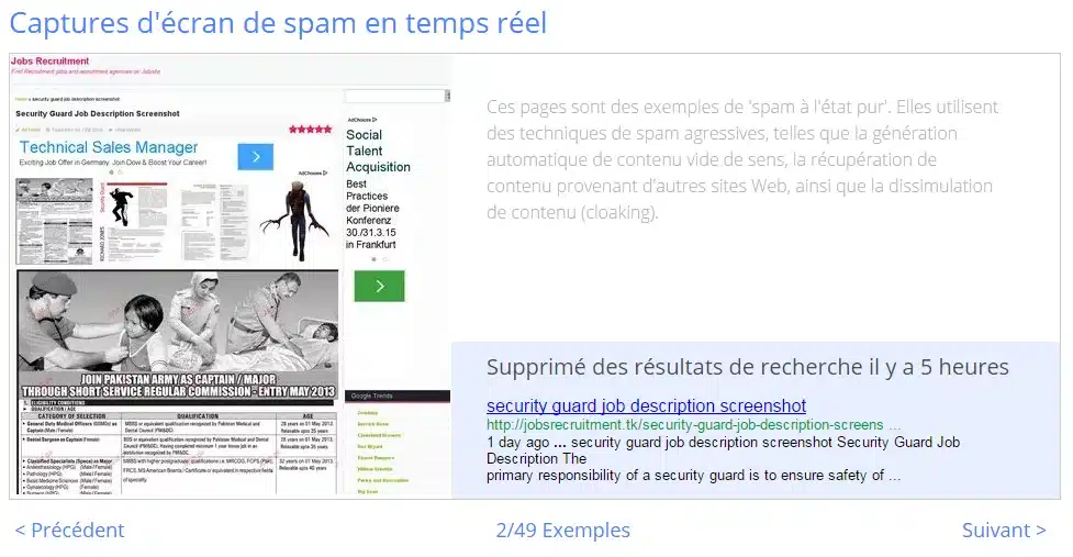 google-spam-screenshot-seo