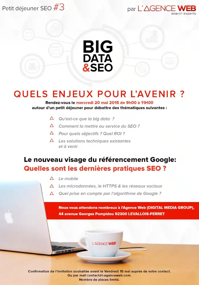 invitation petit dejeuner big data seo